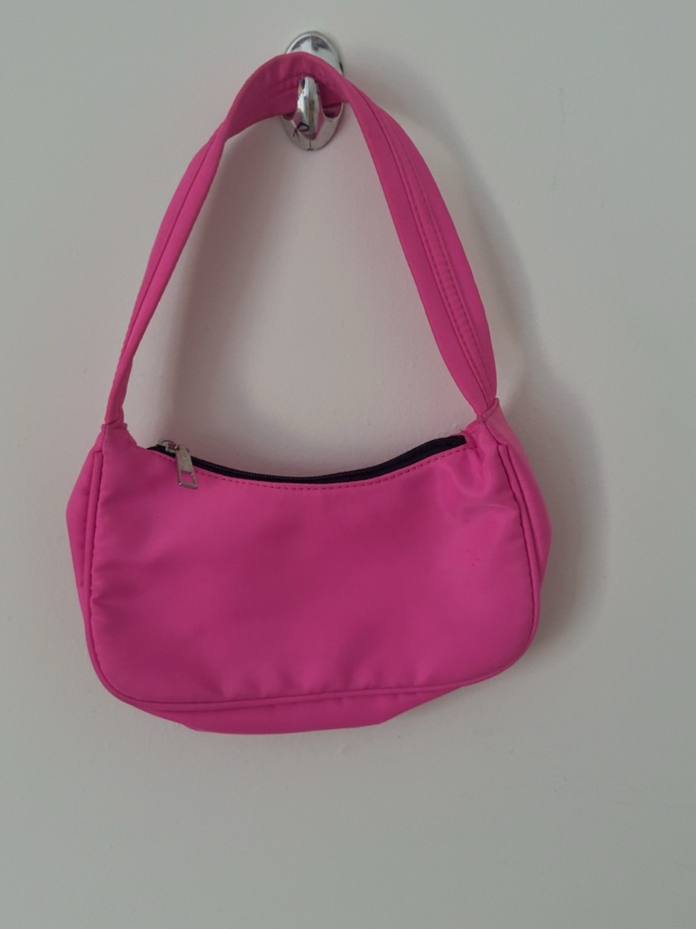 Hot Pink Shoulder Bag - Women's Casual Handbag